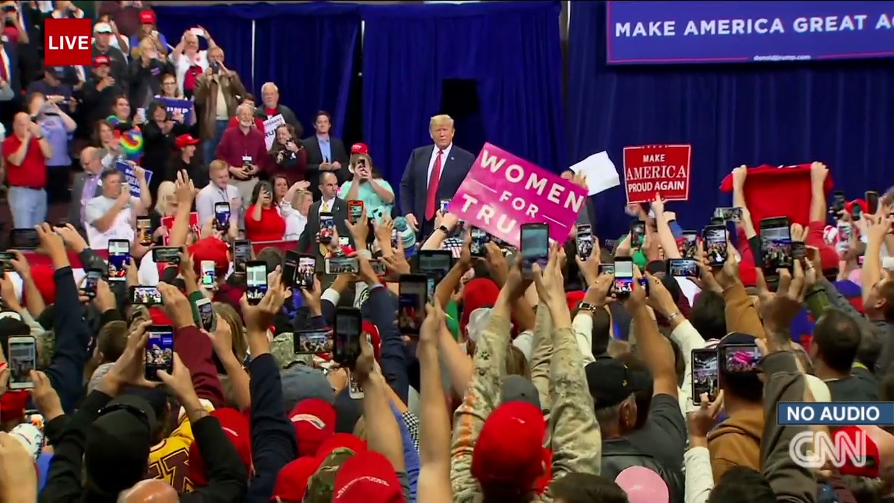 Live President Trump Holds A Rally In Minnesota 