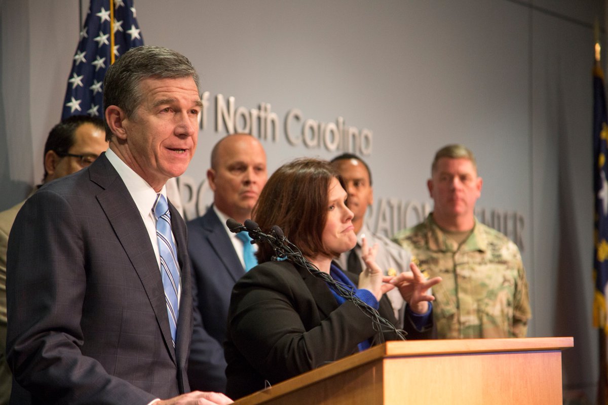 NC Gov. Roy Cooper urged people on Sunday to prepare for Florence as potential for direct East Coast impact increased.