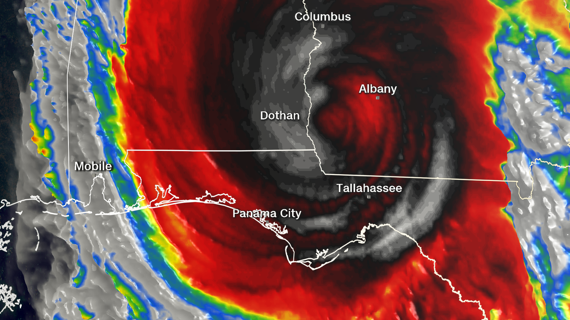 Hurricane Michael is the first Category 3 storm to track into Georgia 