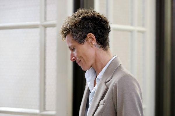 Andrea Constand arrives at the sentencing hearing for the sexual assault trial of Bill Cosby 