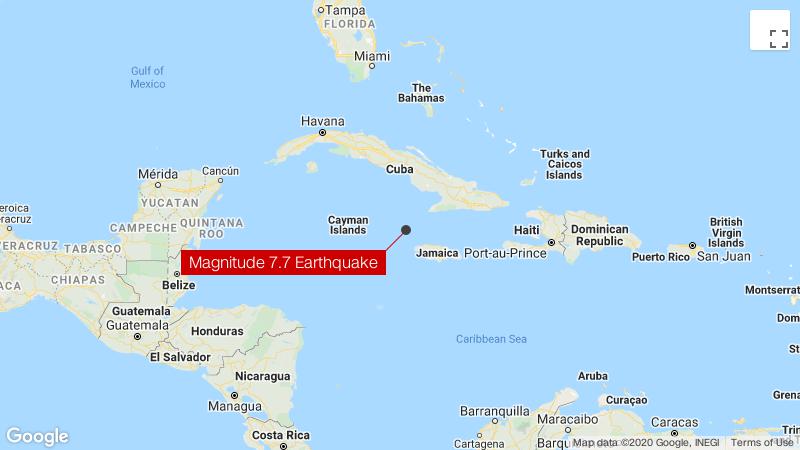 Jamaica Earthquake Magnitude 7 7 Tremor Is Felt As Far Away As