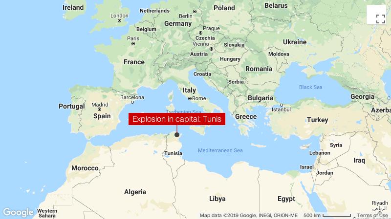 Tunis explosion: Suicide bombing injures 3 civilians and several ...