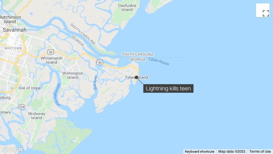 Tybee Island lightning strike kills 15-year-old swimmer - CNN