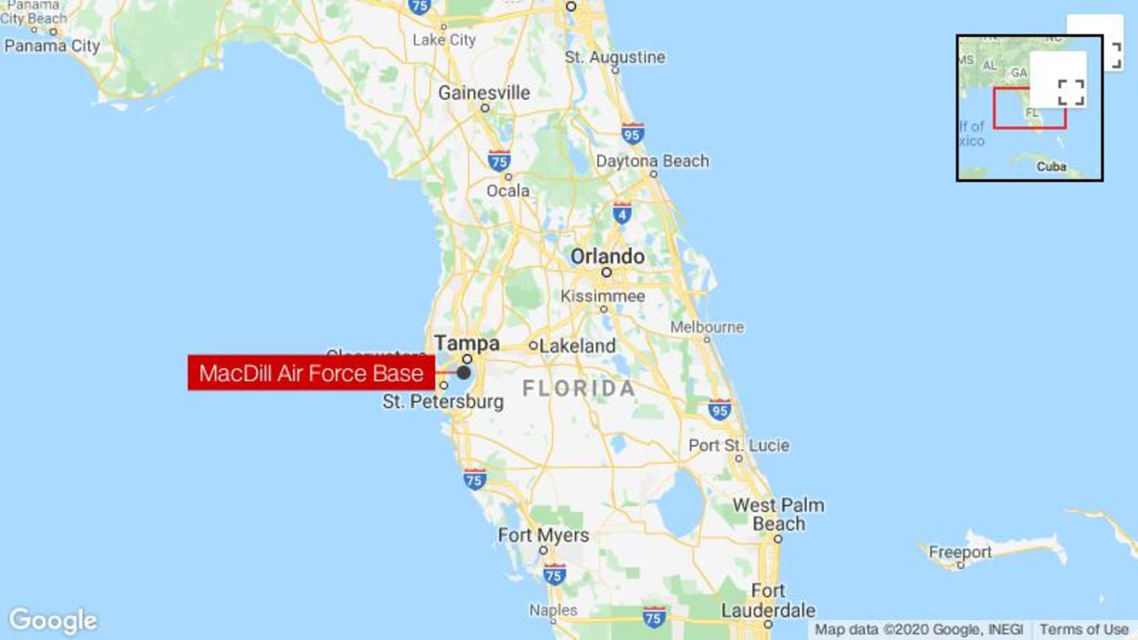 MacDill Air Force Base in Florida was briefly under lockdown over