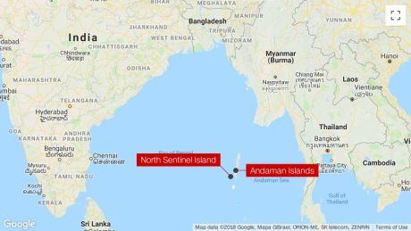 north sentinel island map