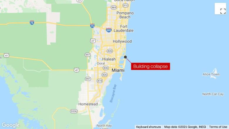 A multi-story building near Miami has partially collapsed, authorities say