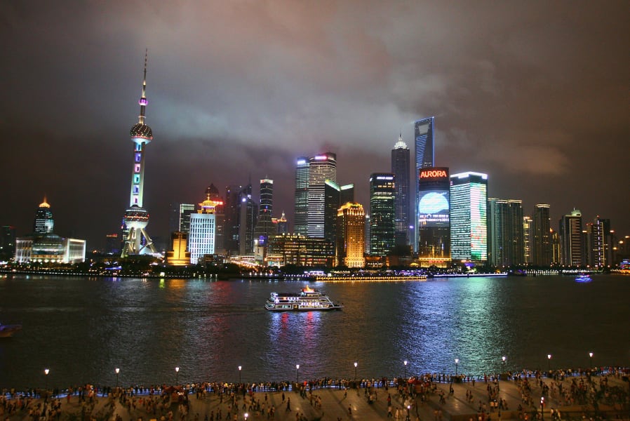 china shanghai skyline