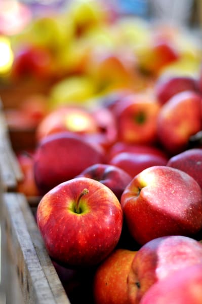 crate of apples