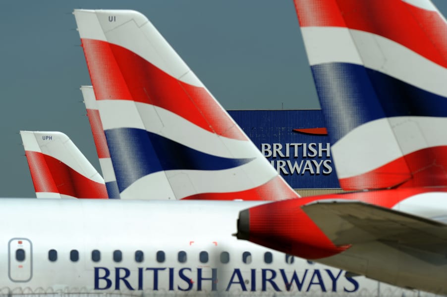 british airways planes