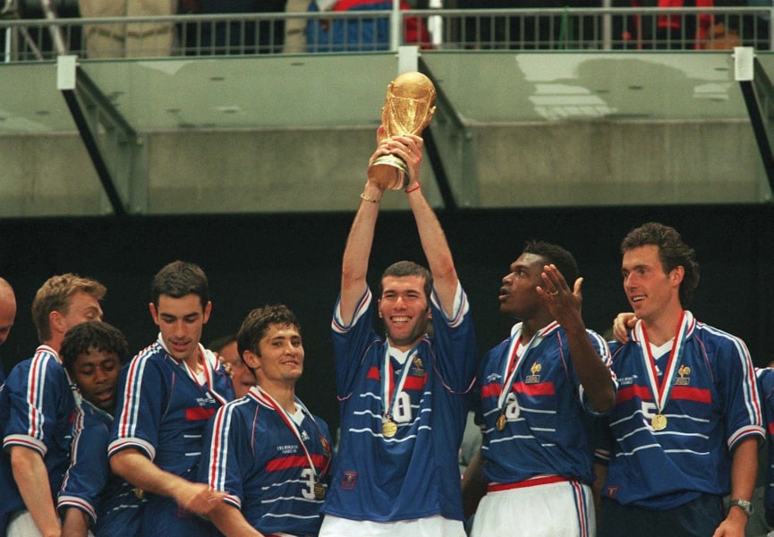 Zidane 1998 world cup trophy