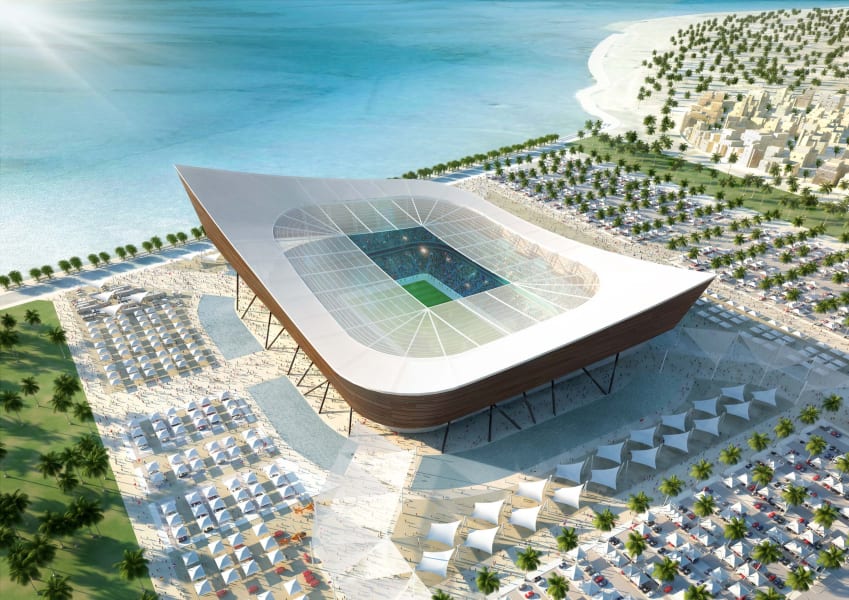 Sustainable building Qatar Football stadium 2022