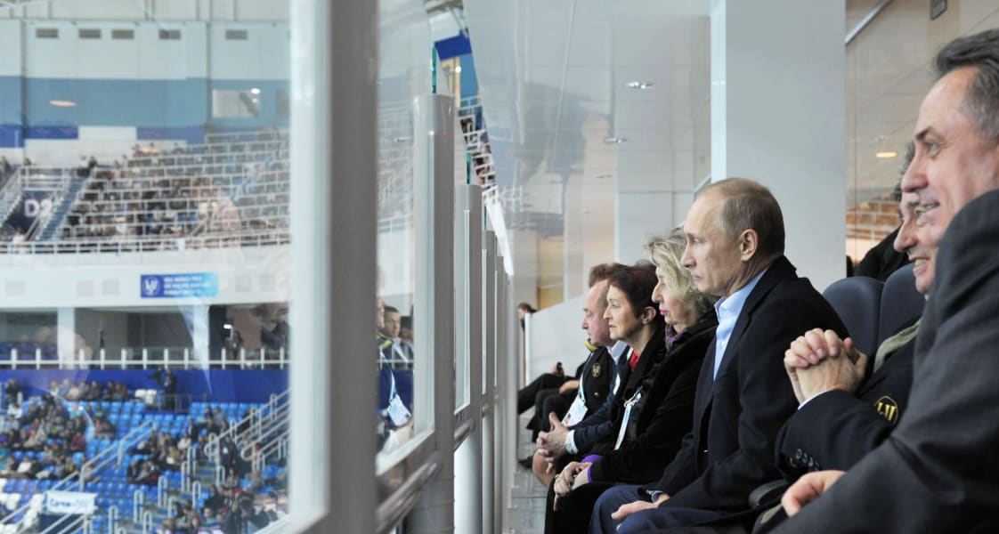 Putin ice skating