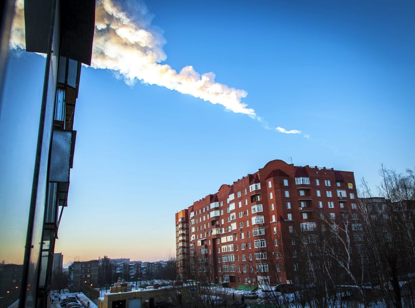 Meteor shower Russia