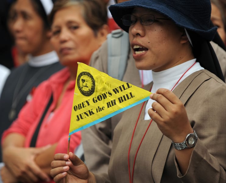 Philippine nun anti reproductive health bill