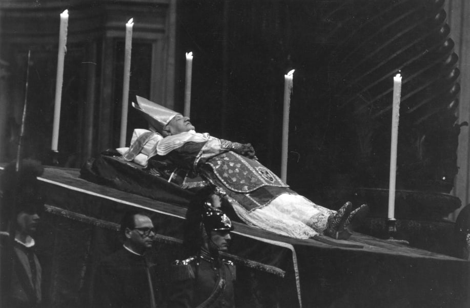Pope John XXIII embalmed