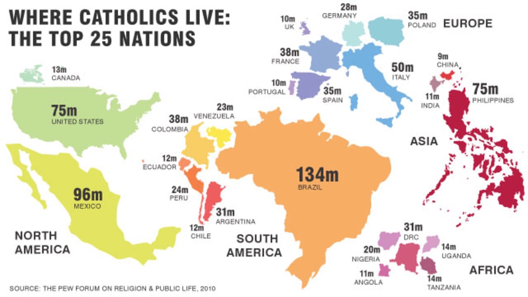 catholic world map UPDATED