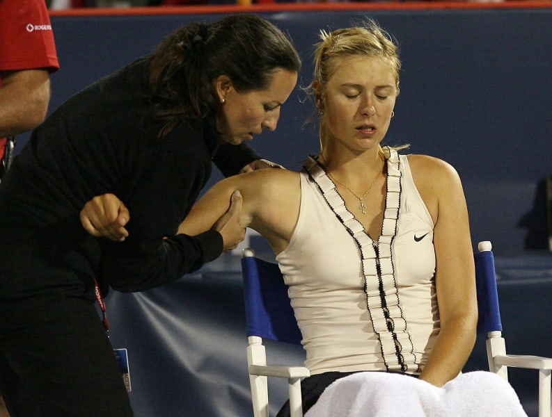 Sharapova injury 