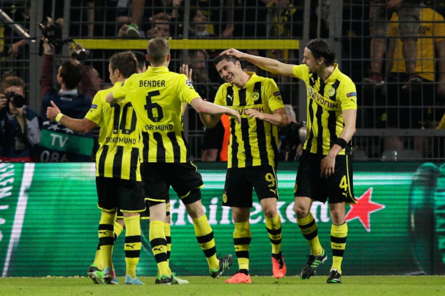 Football Dortmund celebrate