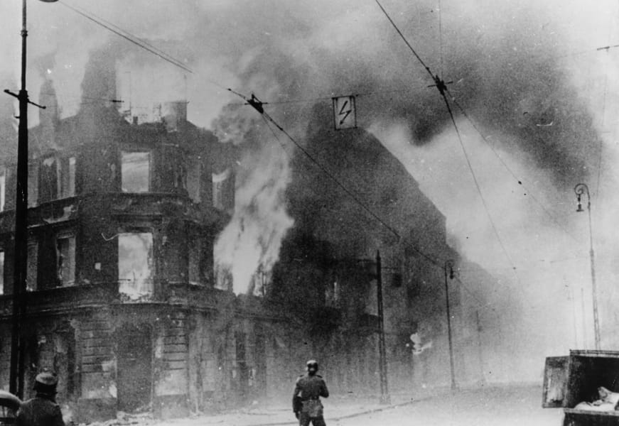 Warsaw ghetto fire