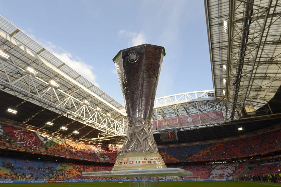Football Europa League trophy