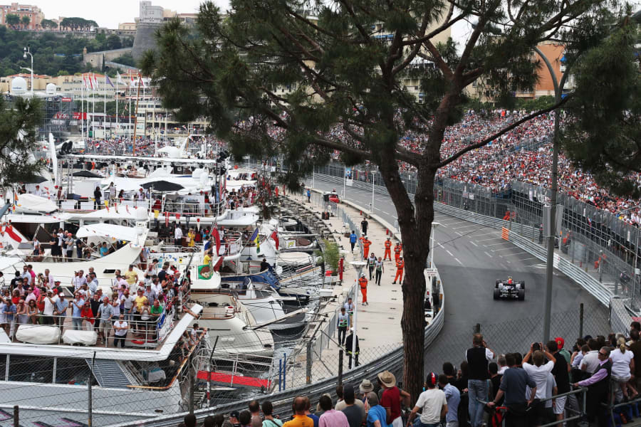 Yacht crowds Monaco
