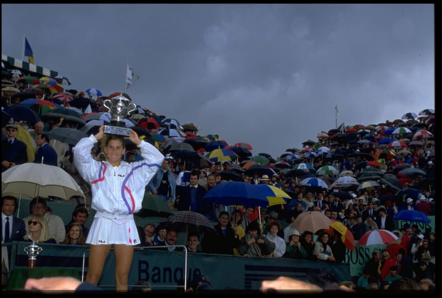 monica seles 1990 french open