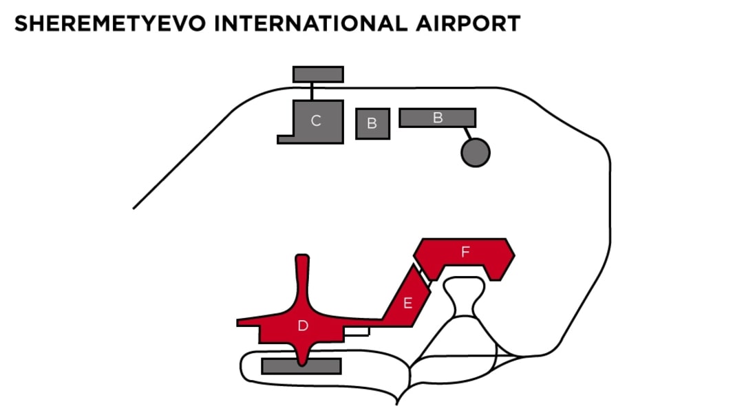 Map Sheremetyevo International Airport