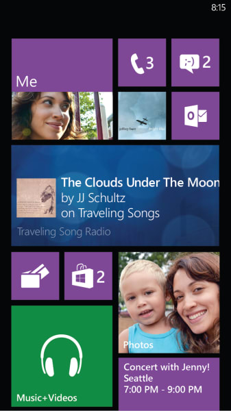 Windows phone tiles