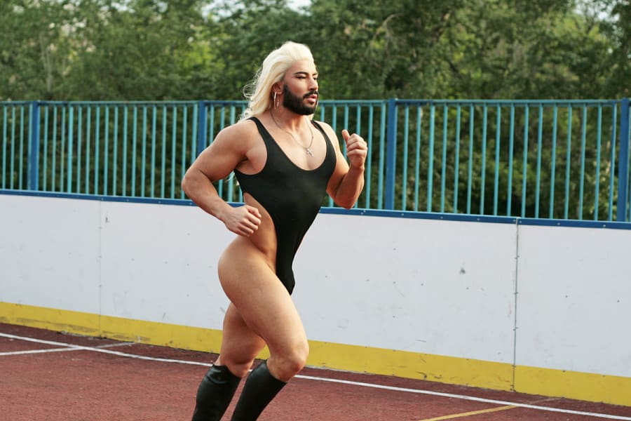 russian muscle gay men video