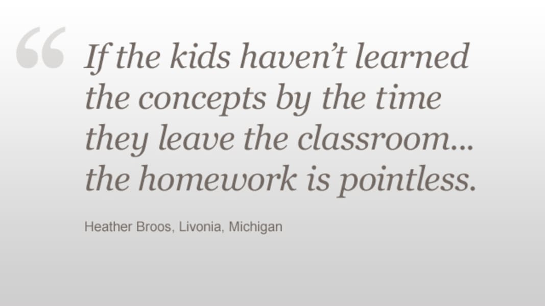 Homework Heather Broos quote 