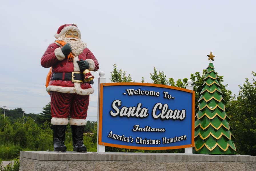 Christmas destinations 2013 - santa claus, IN
