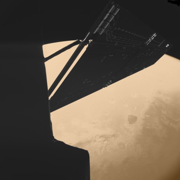 Rosetta over Mars