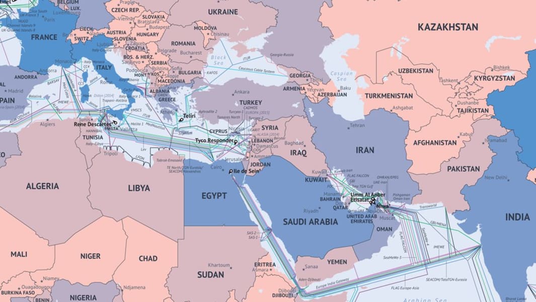 middle east submarine cable map 2014 1