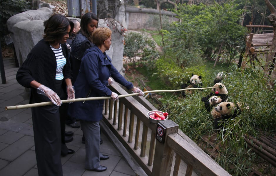 michelle obama pandas