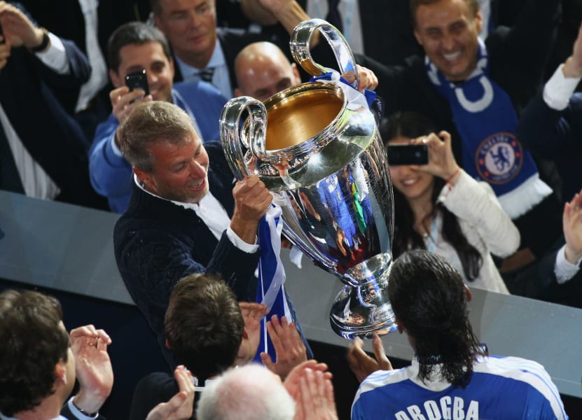 Roman Abramovich Champions League trophy