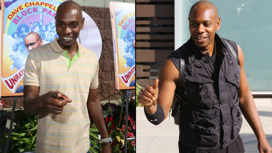 Dave Chappelle then and now.