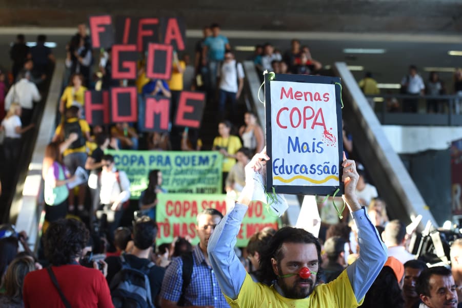 BRAZIL WORLD CUP PROTEST 