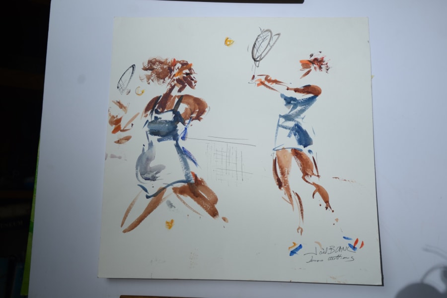 Serena Williams painting