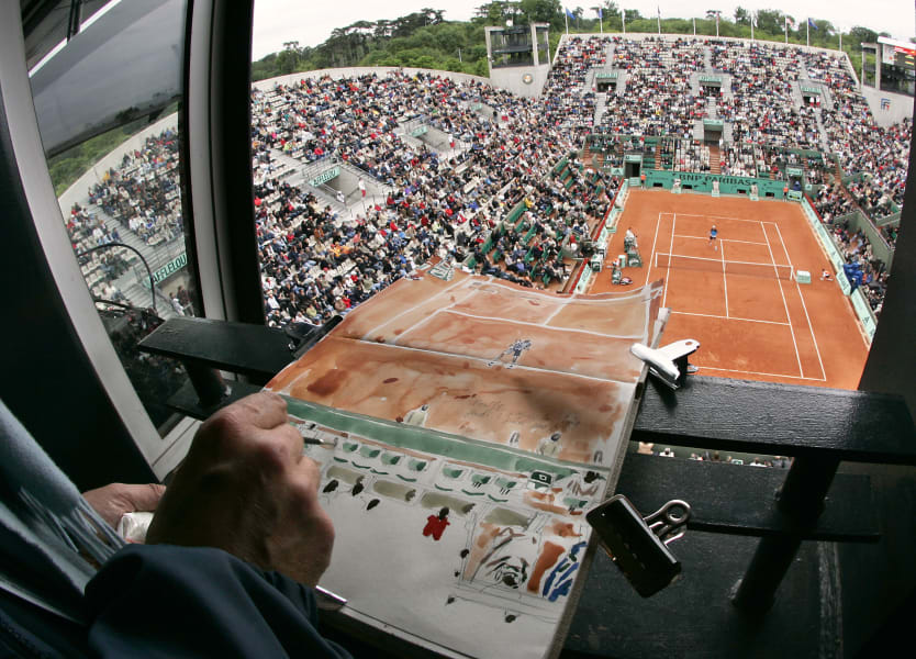 French Open live painting