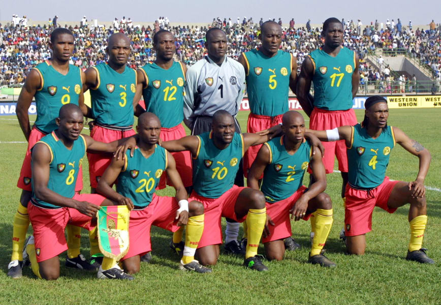 cameroon 2002 football kit