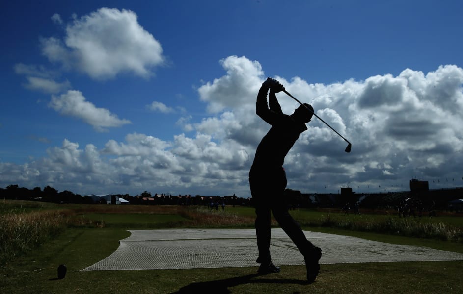 Tiger Woods Practice for Open
