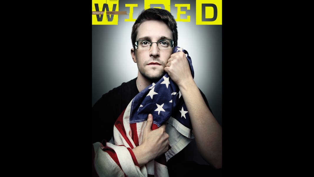 edward snowden wired cover