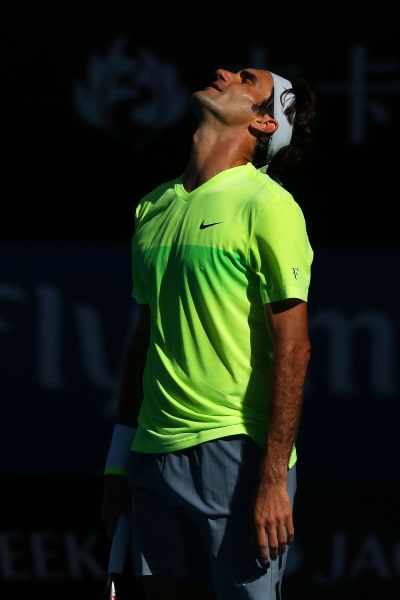 Federer dejected 