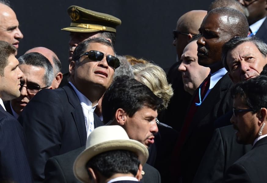 rafael correa uruguay inauguration