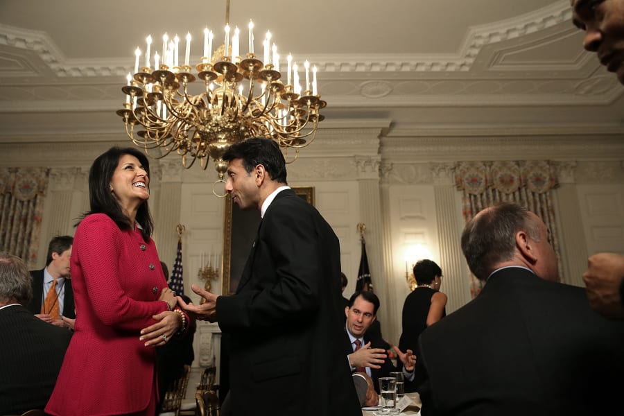 Jindal and Nikki Haley and National Governor's Association dinner