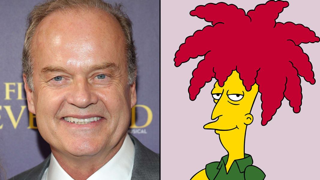Simpsons' voice actors and their characters.