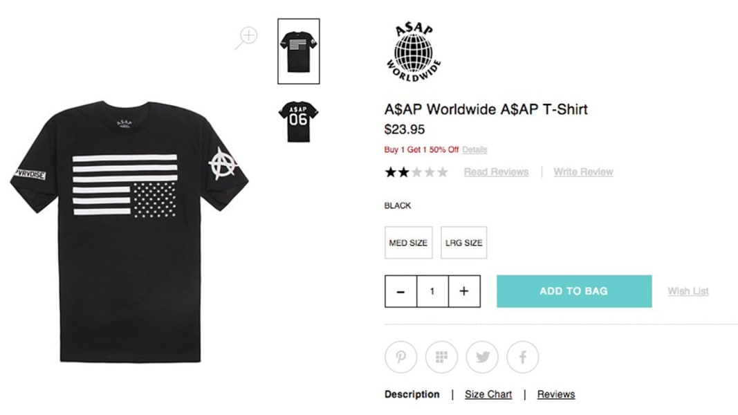 PacSun flag shirt