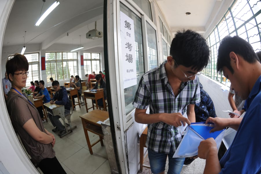 RESTRICTED China Gaokao test cheat