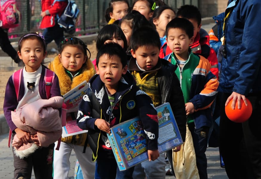 china elementary school  students
