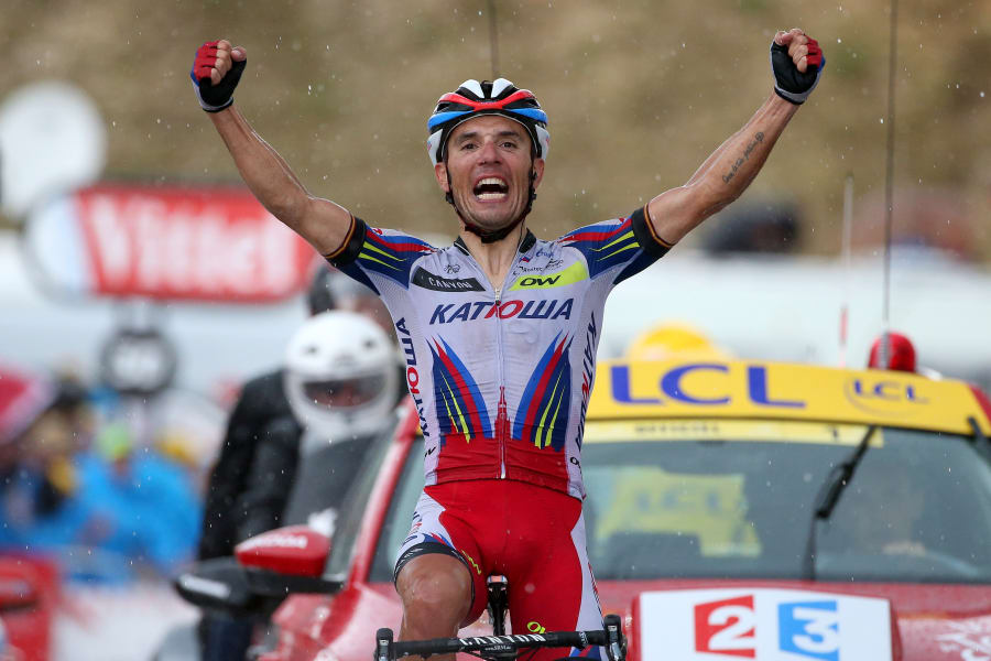 rodriguez wins stage 12 tour de france